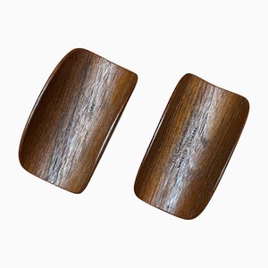 Mid-Century Modern Danish Teak Armrests from Frem Røjle, 1960s, Set of 2