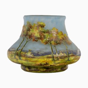Landscape Vase by Daum Nancy, 1920s