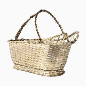 Silver-Plated Wine Basket from Christofle, 1960s