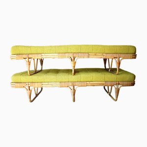 Mid-Century Modern Rattan Tagesbett von Úluv, 1960er, 2er Set
