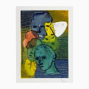 Sandro Chia, The Enigma of the Face, 2001, Etching