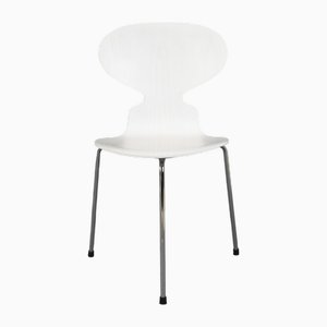 Weißer Ant Tripod Chair von Arne Jacobsen für Fritz Hansen, 1950er