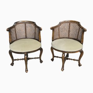 Antike Bergere Tub Stühle, 1880, 2er Set