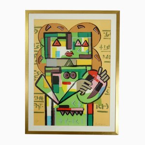 Ibrahim Kodra Serigraphy, 1980