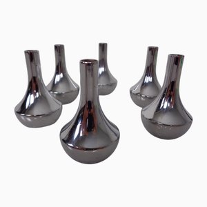 Chrome-Plated Candleholders by Quist, Germany, 1960s, Set of 6