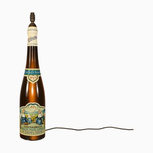 Blaue Vintage Tischlampe aus Kreide, 1960er