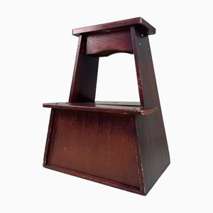 Sgabello Fumidai vintage in legno, Giappone, anni '60