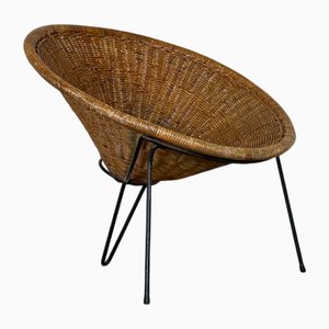 Rattan Armchair by Roberto Mango, 1960s