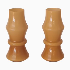 Vasen aus Opalglas, 1970er, 2er Set