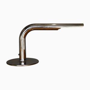Lámpara de mesa Gulp cromada de Ingo Maurer, años 60