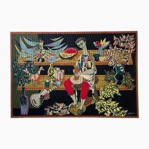 Tapisserie par Robert Debieve, 1950s
