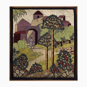 Petit-Point Wandteppich aus Handarbeit von Gabriel Laneyrie, 1934