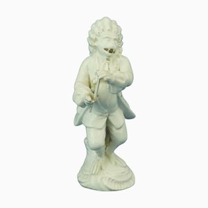 Rococo Ceramic Figurine of Monkey Player by Geminiano Cozzi, Italy, Late 1700s