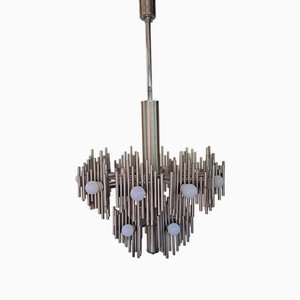 Italian Brutalist Tubular Light, 1940s