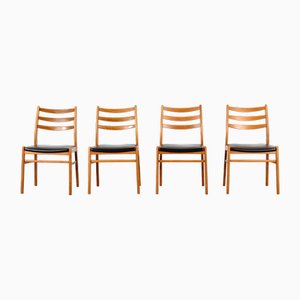 Chaises de Salle à Manger Mid-Century en Teck, 1960s, Set de 4