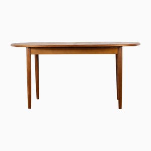 Mid-Century Modern Extendable Oblong Dining Table in Teak, 1960s