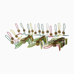 Portemanteaux en Fer et Laiton, Italie, 1950s, Set de 50