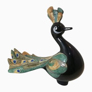 Ceramic Peacock by Selim for Goebel, West Germany, 1984