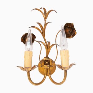 Gilt Metal Wall Light, 1960s