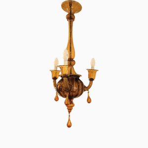 Cesendello Chandelier in Blown Murano Glass, Italy, 1930s