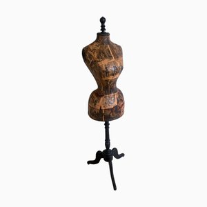 Französische Schneiderpuppe aus Holz im Napoleon III Stil, 1860