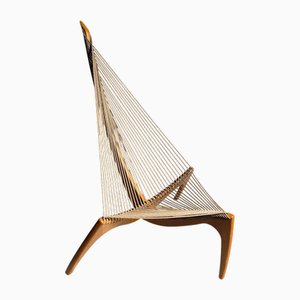 Danish Modern Harp Chair by Jørgen Høvelskov for Christensen & Larsen, 1960s