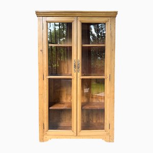 Vintage Display Cabinet in Pine and Glass, 1950