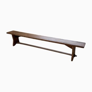 Vintage Pine Farm Bench, 1950s