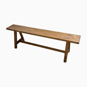 Vintage Pine Farm Bench, 1950s