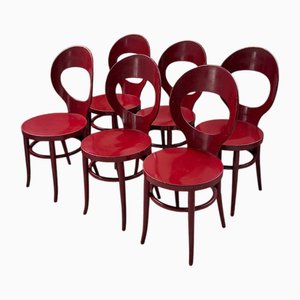 Mouette Model Bistro Chairs from Baumann, 1970s, Set of 6