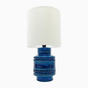 Blaue Rimini Lampe von Aldo Londi für Bitossi, Italien, 1960er