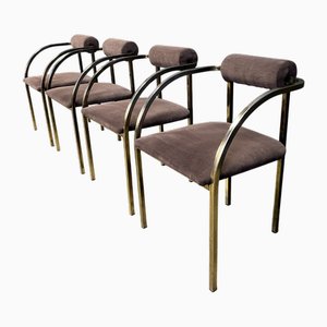 Postmodern Dining Chairs attributed to Belgo Chrom / Dewulf Selection, 1980s, Set of 4