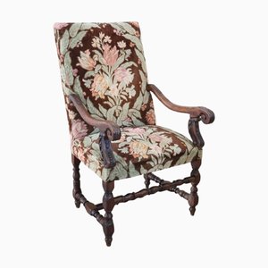 Antique Walnut Armchair, 18th Century