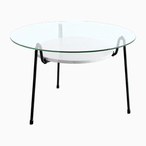 Table Basse Ronde avec Pied en Fourmi Petit Modèle 535 par Wim Rietveld pour Gispen, 1950s