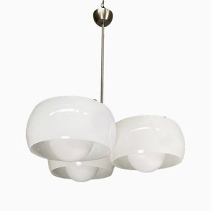 Lámpara de araña Triclinio italiana Mid-Century moderna atribuida a Angelo Mangiarotti para Artemide, años 70