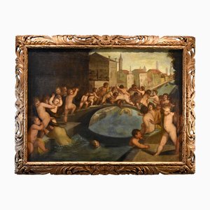 Tiziano Vecellio, Ponte Dei Pugni, 1600, Oil on Canvas, Framed