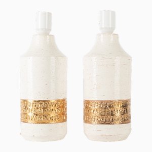 Ceramic Lamps by Aldo Londi for Bitossi, Sweden, 1960s, Set of 2