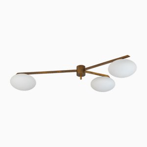 Plafonnier Tre Lune par Angelo Lelii pour Arredoluce, 1960s