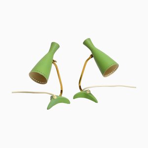 Lámparas de mesa Diabolo Crows Foot Mid-Century modernas de Cosack, años 50. Juego de 2