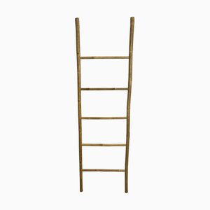 Rustic Display Ladder Rack in Bamboo, 1960s