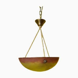 French Art Nouveau Ceiling Light from G. Vde Croismare, 1920s