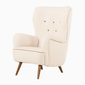 Vintage Danish Lounge Chair in the style of Flemming Lassen, 1960s