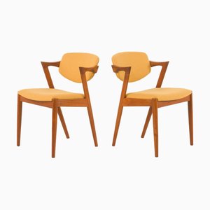 Set of Vintage Danish Chairs in Teak by Kai Kristiansen for Schou Andersen, 1960s