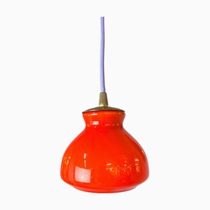 Orange Hängelampe von Holmegaard