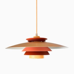 Orange Red Hanging Lamp, Denmark