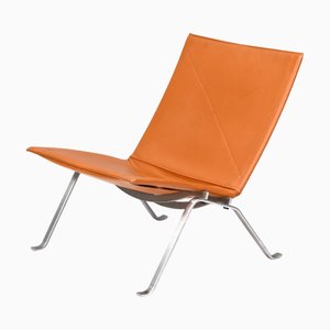 Fauteuil PK22 Première Edition attribué à Poul Kjaerholm pour E. Kold Christensen, Danemark, 1960s