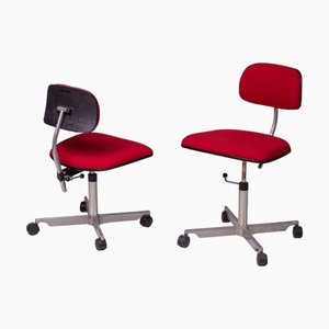 Silla de escritorio Kevi en rojo de Jørgen Rasmussen, 1968