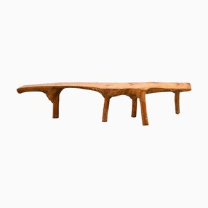 Brutalist Pine Bench, 1970