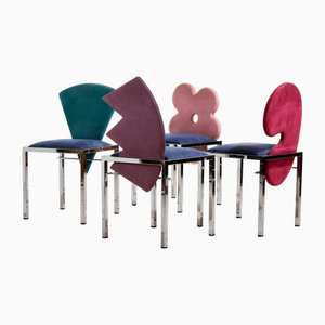 Omaggi Chairs by Salvati & Tresoldi for Saporiti Italia, 1980s, Set of 4