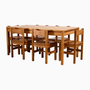 Hongisto Dining Set by Ilmari Tapiovaara for Laukaan Puu, Set of 7